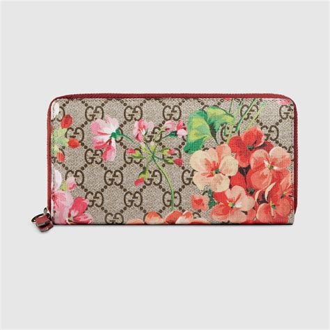 gucci zip around wallet womens|gucci bloom zip long wallet.